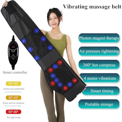 Cinturón de masaje abdominal con calor regulable para aliviar el dolor 3