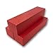 3 Red single row storage boxs for 2x2 coin holders by Generic