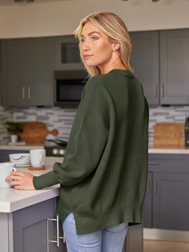 Image of EFAN Womens Oversized Sweaters Batwing Sleeve 2026 Fall Fashion Outfits | Trendy Chunky Knit Pullover, Slouchy Fit Clothes, Cozy Layering Essentials, Cute Winter Clothing, Comfy Casual Daily Wear
