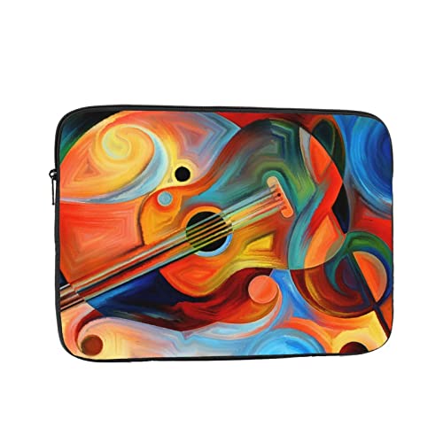 ギター 抽象画 ノートパソコンケース 15 inch インチ ラップトップスリーブ PCケース スリーブケース インナーケース 耐衝撃 耐水性 通勤 通学 かわいい 保護ケース/ノートブック/タブレット