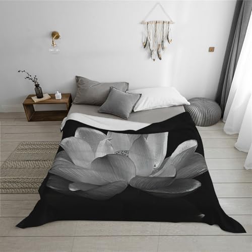 Couverture flanelle design floral : cocooning salon et lit douillet - 6