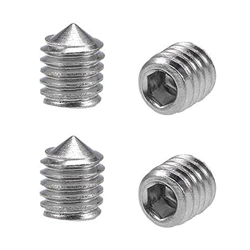 Vis à tête hexagonale M4 filetage complet 6mm inox 304 pack de 50 pièces pour atelier
