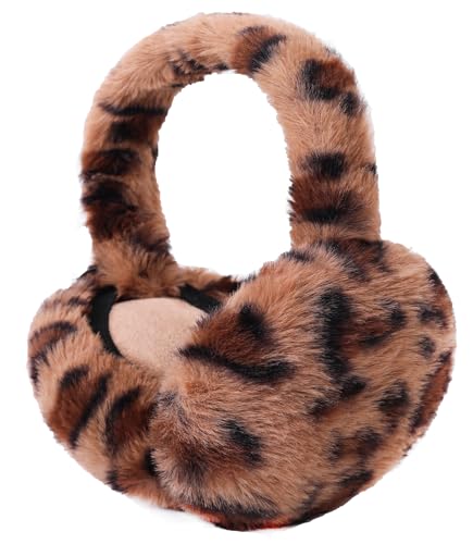 Unning Winter Ohrenwärmer Damen Verstellbar & Faltbare Ohrenschützer Mode Kunstpelz Weich Ohrenschütz Plüsch Ear Muffs for Women