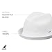 Kangol Tropic Player Trilby Hat, Summer Hat for Women and Men, Medium, White