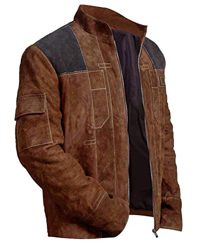 Image of Men's Black Leather Brando Style Retro Rider Biker Jacket - Lambskin Leather with Notch Lapel Red Stripes