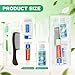5 Set Personal Care Travel Toiletries Sets Bulk,8-IN-1 Disposable Toothbrushes with Toothpaste and Floss,Mouthwash,Comb,Soap,Cover,Zip Bag Toiletry Travel Toothbrush Kit for Homeless,Hotel,Charity
