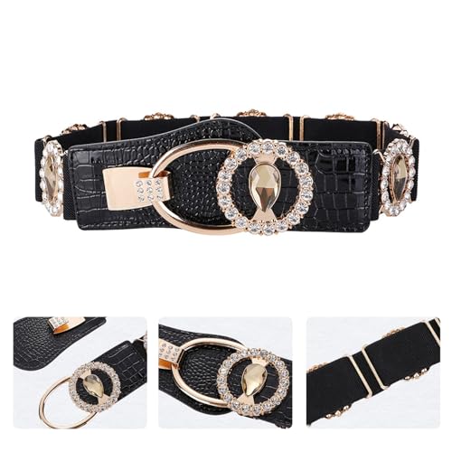 Waist Chain Stretchy Rhinestones Buckle Punk Chain Cowgirl Belt For Women Proms Club Party For Jeans Dresses2