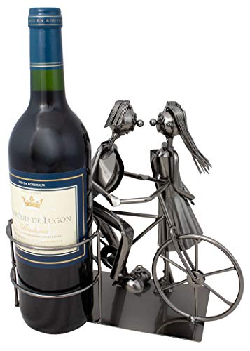 Porte-bouteille de vin vélo Brubaker en métal chic - 3