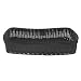HUBERT Wicker Storage Basket, Black - 20 7/8