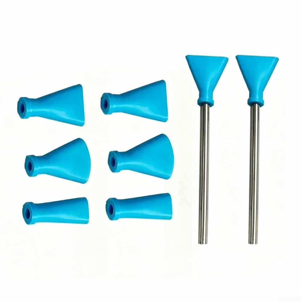 Fluid Art Blow Painting Set with Silicone Nozzles & Metal Straws