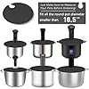 LiebeWH 27.94cm Silicone Sous Vide Lid Cookware with Complete Seal for Long Term Cooking and Stock Pots (Black、), LiebeWH1u95cnit42-26 #2