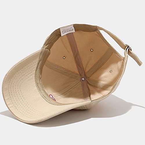 Image of XYIYI Original Classic Cotton Baseball Cap Adjustable Dad Hat Unconstructed Plain Cap