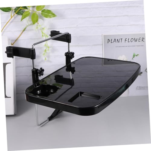 Tablette support ordinateur portable voiture siège pliable noir - 3