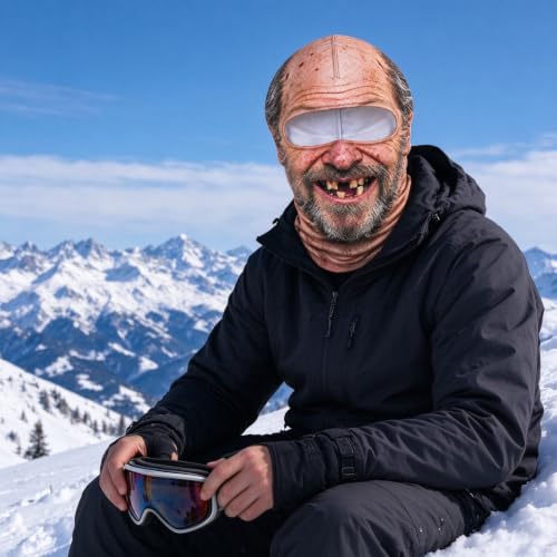 Funny Ski Mask for Men Realistic Realistic Old Man Balaclava Masks 2026 - image 3