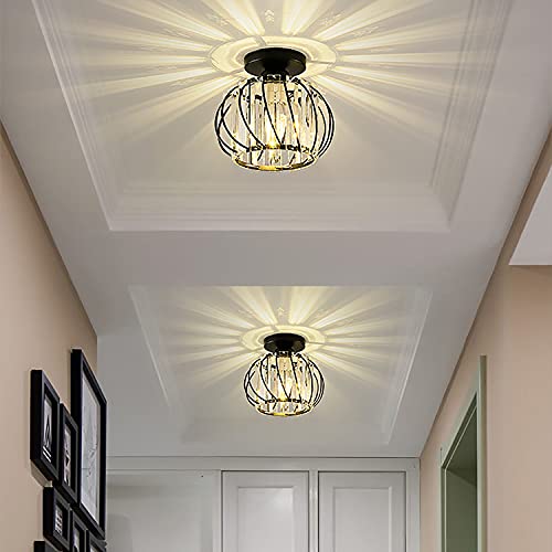Lampadario da soffitto in cristallo moderno, 12 W