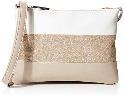 N.V. Bags 766, Cuerpo cruzado. para Mujer, Beige, SMALL