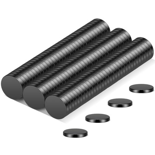 Wukong 100PCS Nero Calamite Piccole, 6x1mm Mini Calamita Frigorifero Potenti Rotondo Magneti Neodimio per Artigianato Mappe Ufficio Scuola Cucina Casa