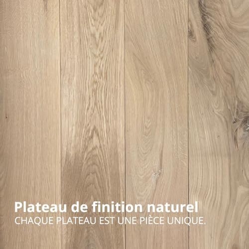 RETIMBER Works Trones Plaque en Bois de chêne, pour 2 trônes, 102,6 x 15,9 x 2 cm, Plaque de recouvrement pour Armoire à Chaussures, Plateau en chêne Massif