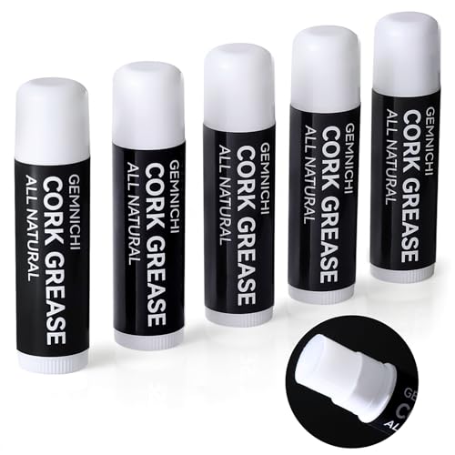 GEMNICHI Clarinet Cork Grease 5 Pack, All-Natural Cork Grease for Clarinet, Alto/Tenor Saxophone &