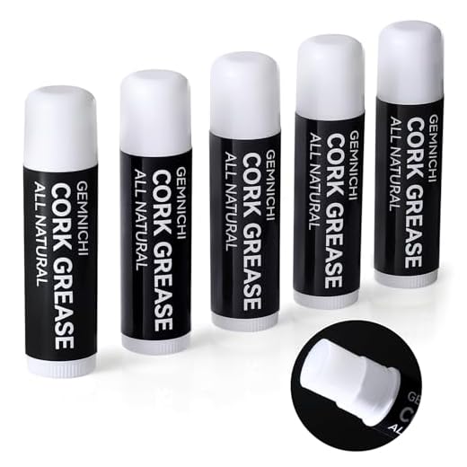GEMNICHI Clarinet Cork Grease 5 Pack, All-Natural Cork Grease for Clarinet, Alto/Tenor Saxophone & Oboe Woodwind Instruments Accessories