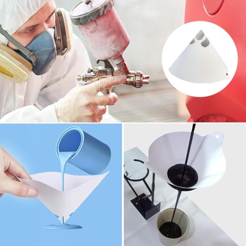 50 Stück konische Farbfilter aus Papier, Netzfilter für Autolack, konischer Farbfilter, Werkzeuge, Lackfilter, für Auto, Jetpistole, Handwerk