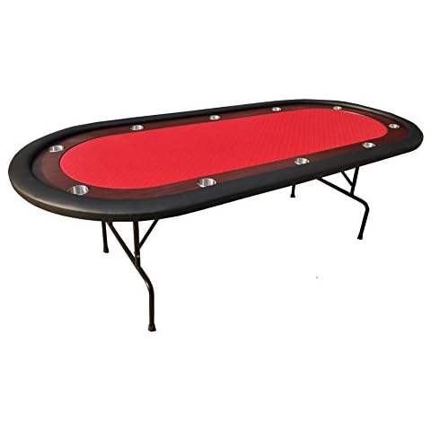 IDS Online Poker 96" Light Series Poker Table Red Cover