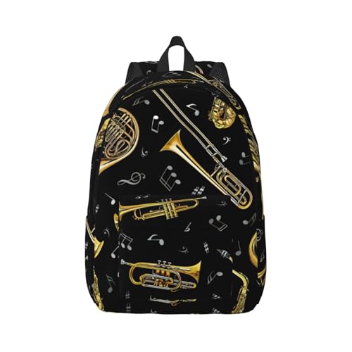 Sac à dos ordinateur EdWal imprimé instruments de musique pour femme voyage