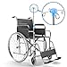 Gubigo IV Poles for Wheelchair Infusion Stand, Medical Grade Reinforced Stainless Steel Portable IV Stand with 4 Hooks and Solid Metal Base, Telescopic Iv Pole Adjustable Height 29.5-52.5 Inches