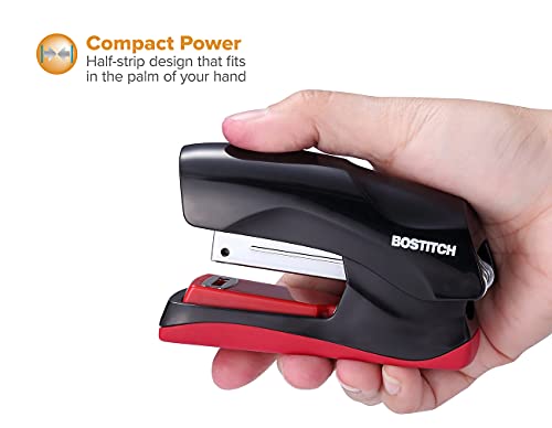 Bostitch Office Heavy Duty Stapler, 40 Sheet Capacity, No Jam, Half Strip, Fits Into The Palm Of Your Hand, For Classroom, Office Or Desk, No Color Choice, (B175-Asst) Assorted Color & 1 Count #TOP3