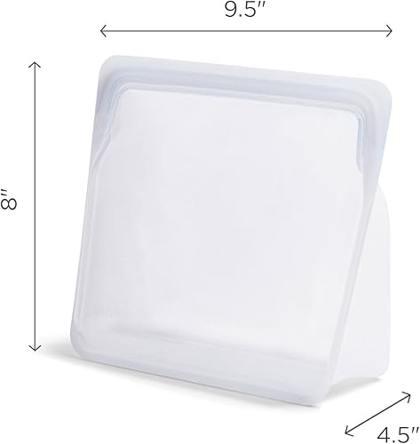 Miniatura 6 de Stasher - Bolsa de almacenamiento de silicona reutilizable, contenedor de alimentos, apto para microondas y lavavajillas, sin fugas, de pie, tamaño
