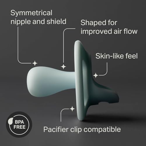 Image of Tommee Tippee Ultra-Light StayPut Pacifier, 18-36 Months, Pack of 4 | One-Piece Silicone Design, Stays Put in Baby's Mouth, BPA Free