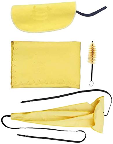 POFET 4 in 1 Saxophon-Reinigungsset Saxophon-Mundstück Bürstenreinigungstuch Tupfer-Schraubendreher Saxophone Cleaning Care Kit