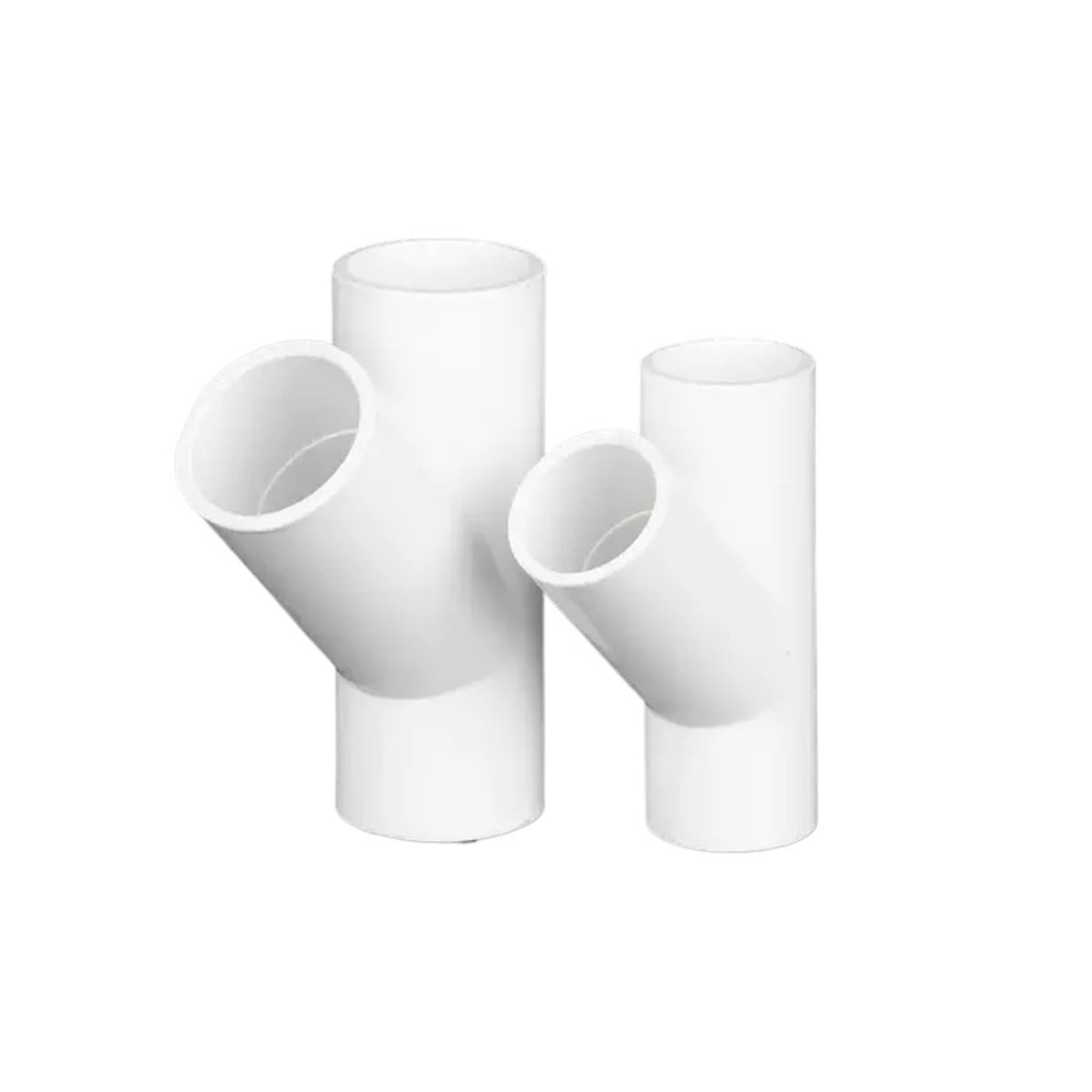 1 STÜCK Weißes PVC 45-Grad-T-Stück Wasserversorgungsrohr Gartenbewässerung Bewässerungsarmaturen 20/25/32/40/50/63/75/90/110/160 mm(110MM_1 PCS)
