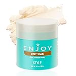 Enjoy Dry Wax - Non Greasy Pliable Texture Hair Wax - Firm Flexible Hold Natural Matte Finish (2.1 Oz)