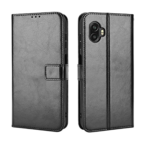 Coque Samsung Galaxy XCover 6 Pro,Housse en Flip Case Magnetique de avec Stand Pliant et Support Coque pour Samsung Galaxy XCover 6 Pro,Noir Cover
