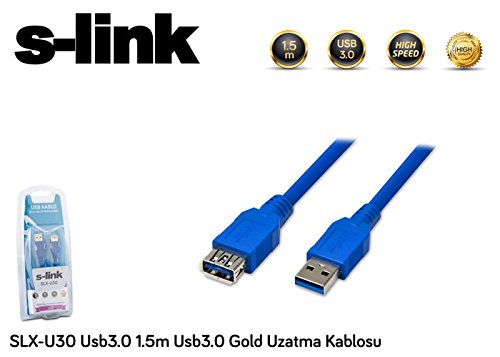 S-link SLX-U30 Usb3.0 1.5m Usb3.0 Gold Uzatma Kablosu