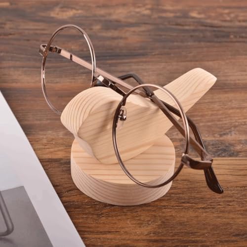Soporte de Gafas de Madera Maciza con Acabado Artesanal para Oficina y Hogar 3