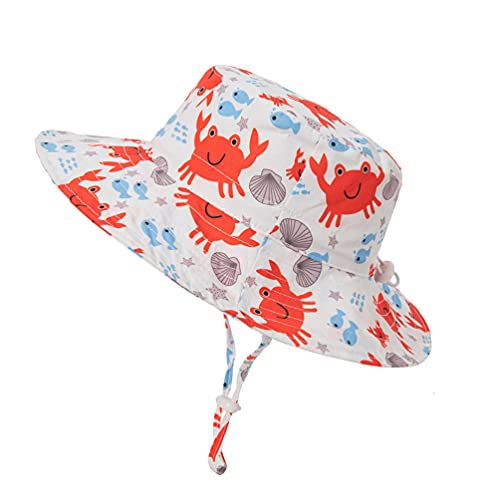 Rengzun Chapeau Bébé Fille Ete, Casquette de Plage à Bord Large Enfant, Chapeau Bob de Soleil avec Mentonnière Réglable, Unisexe en Pliable UPF 50 Protection Solaire pour Tout-Petit Garçon 3 à 5 Ans Cover