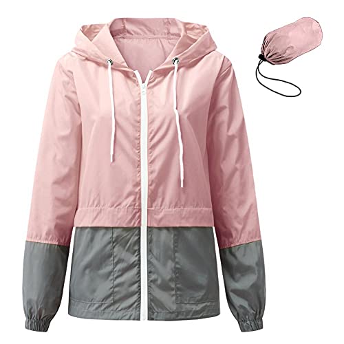 Veste de pluie femme rose S anti-transpiration contre les grosses averses