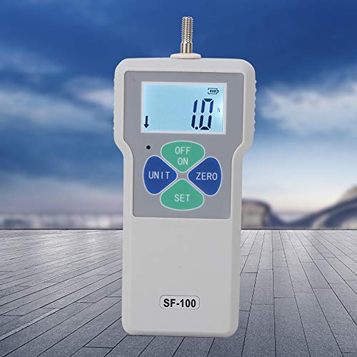 Force Meter, Digital Force Gauge SF-100 Portable Push and Pull Tester Meter Digital Force Gauge 100N 100-240V, Unit Display: Lb, Kg, N, Force Gauges (US Plug 100?245V)