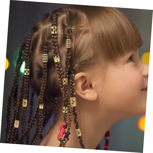 Perles pour tresses et accessoires cheveux anneaux métalliques
