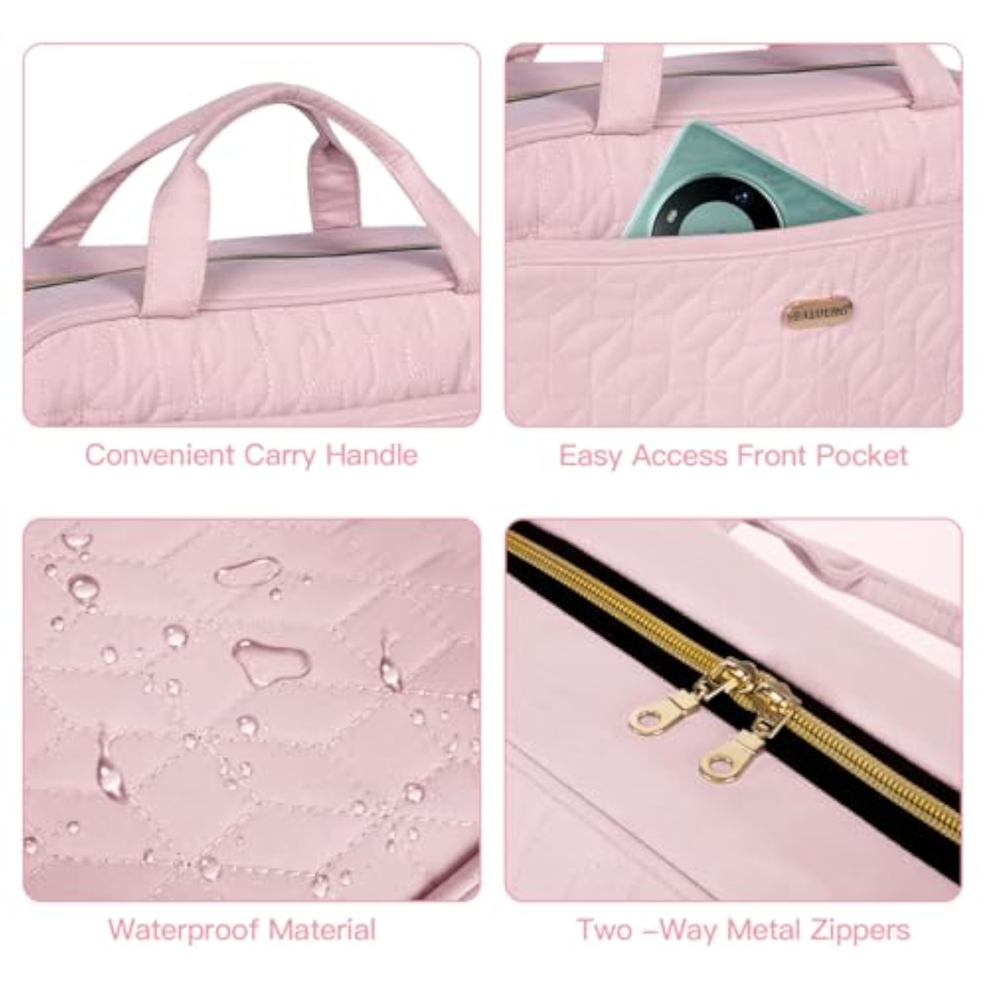 Large Hanging Travel Toiletry Bag, Pink