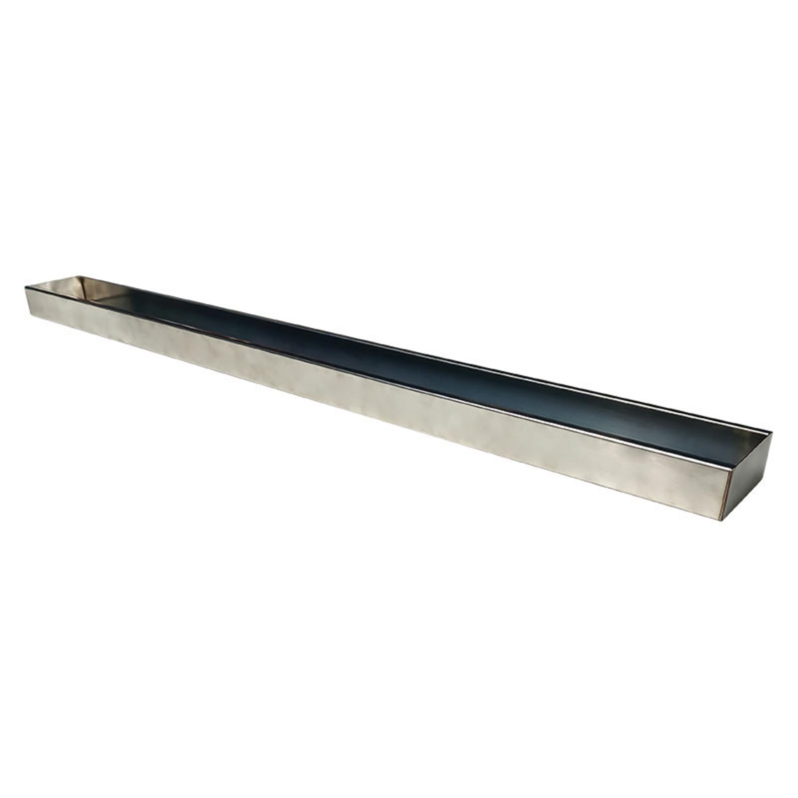 Mangiatoia-Abbeveratoio in Acciaio Inox Facile da Pulire a Prova di Perdite per Pollai, 120CM, Alimentatore con Coperchio