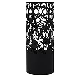 SONGMICS Umbrella Stand Rack Free Standing for Canes/Walking Sticks, with 2 Hooks, Round Metal Black ULUC42B