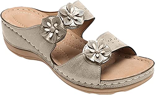 Sandales compensées bleu vintage idéales pour vos promenades et vacances d'été