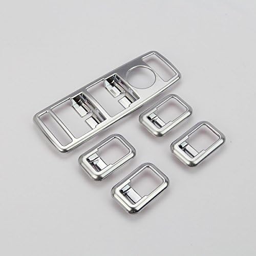 Interior Car Door Window Switch Button Frame Trim Cover 5pcs for Mercedes-Benz GLE W166 C292 GLS X166 2015-2019