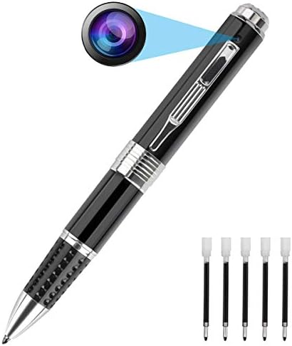 Mini Camera Pen, PANNOVO HD 1080P Mini Portable Camera Video & Photo Recorder Multifunction Cam with Free 5 Black Refill