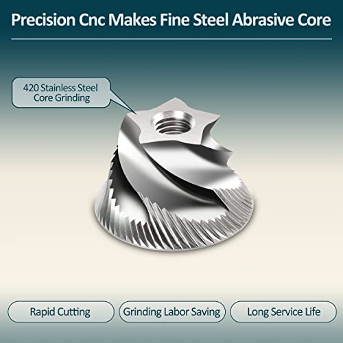 Petimeti Electric Coffee Grinder, Portable Coffee Bean Grinder With Stainless Steel Spiral Core,With 5 Gears Adjustable Burr Nuts, Adjustable Thickness Of Coffee, Easy To Clean And Storage #TOP4