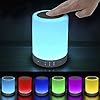 Elecstars Touch Bedside Lamp – with Bluetooth Speaker, Dimmable Color Night Light, Outdoor Table Lamp with Smart Touch Control, Best Gift for Men Women Teens Kids Children Sleeping Aid