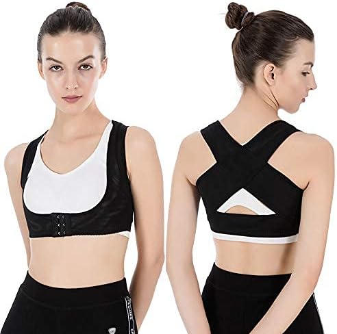 Posture Corrector Chest Supports for Women Chest Brace Up Belt Posture Corrector Shape Corrector Prevent Chest Hunchback Sagging Posture Corsetor Back Brace (Color : Skin, Size : M)